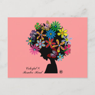 Colourful×BOMBER-HEAD Postcard