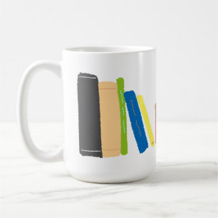 Colourful Book Stack Crayon Gift Coffee Mug