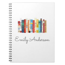 colourful books custom personalized bullet journal