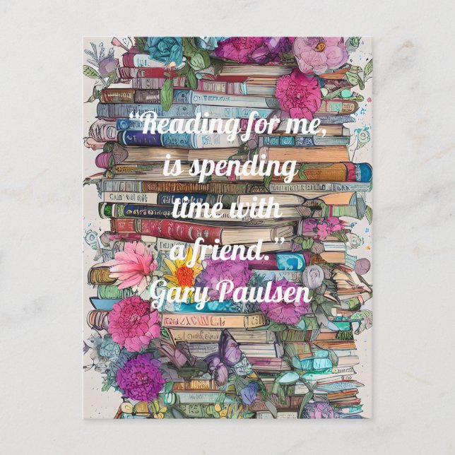 Colourful Books    Postcard (Front)