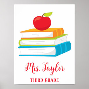 Colourful Books Poster