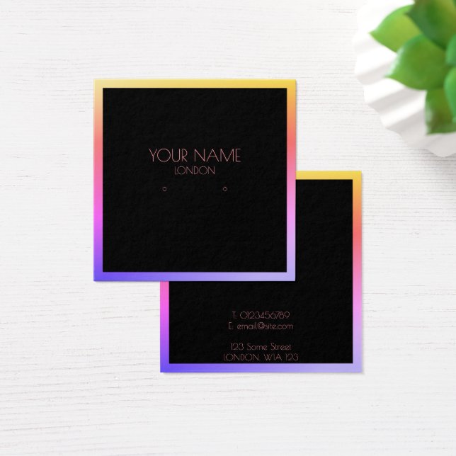 Colourful border earring holder (Desk)