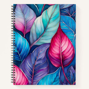 Colourful Botanical Art Spiral Notebook