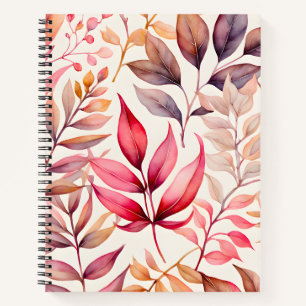 Colourful Botanical Art Spiral Notebook