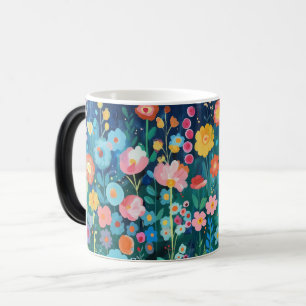 Colourful botanical mug