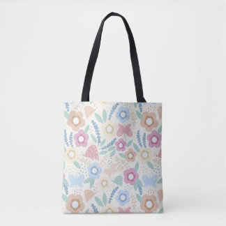 Colourful Botanical Tote Design Bag