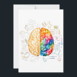 Colourful Brain - Science And Art - Neuroscience N Invitation<br><div class="desc">Colourful Brain - Science And Art - Neuroscience Neurologist</div>