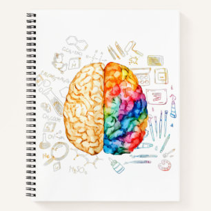 Colourful Brain - Science And Art - Neuroscience N Notebook