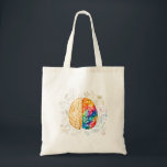 Colourful Brain - Science And Art - Neuroscience N Tote Bag<br><div class="desc">Colourful Brain - Science And Art - Neuroscience Neurologist</div>