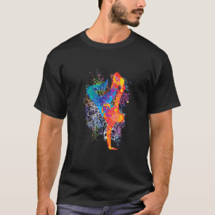 Colourful Breakdance Hip Hop B Boying Breakdancing T-Shirt