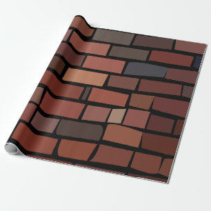 Colourful Brick Wall Wrapping Paper
