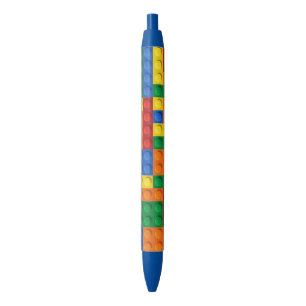 Colourful Bricks Building Blocks Custom Pen