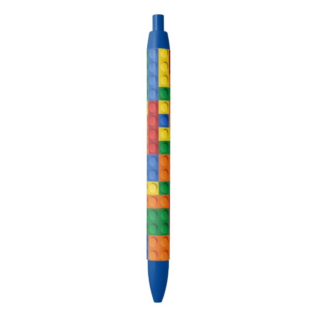 Colourful Bricks Building Blocks | Custom Pen (Front Vertical)
