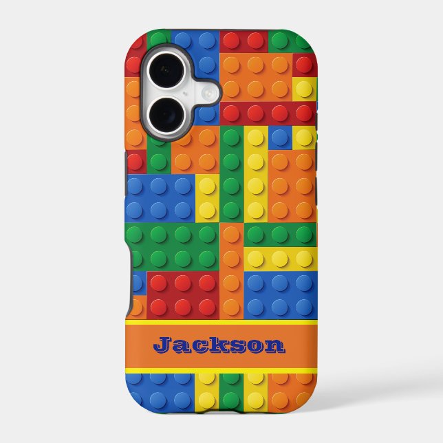 Colourful Bricks Building Blocks Phone Case (Back)