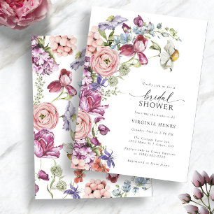 Colourful Bridal Shower Invitation