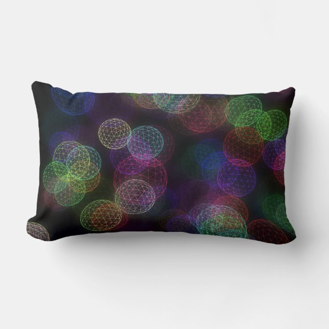 Colourful Bright Abstract Decorative Pillow Design (Front)