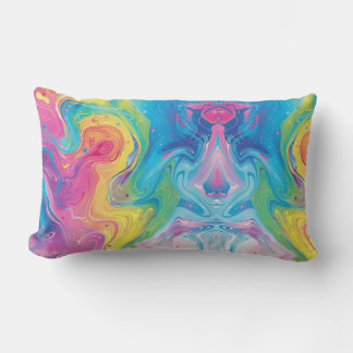 colourful, bright, colour spectrum, bold, colourfu lumbar pillow