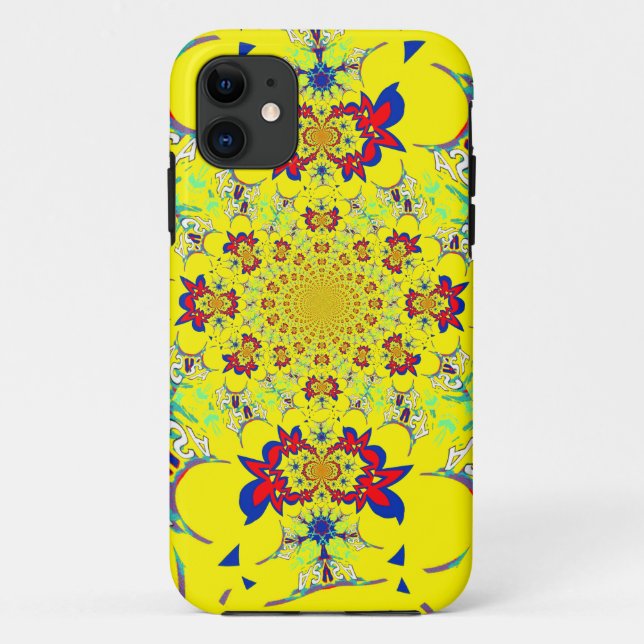 Colourful Bright Floral Damask Design Art Print Case-Mate iPhone Case (Back)