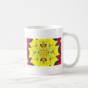 Colourful Bright Floral Damask Design Art Print Coffee Mug