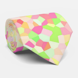 Colourful Bright Funky Eclectic Sprinkle Mosaic Tie