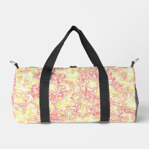 Colourful Bright Retro Mod Boho Hippie Funky Marbl Duffle Bag