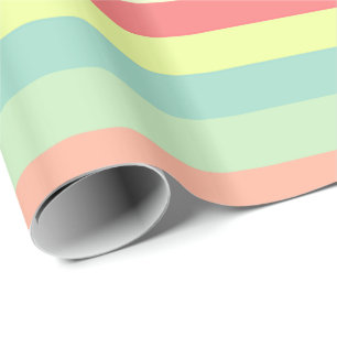 Colourful Bright Stripes Wrapping Paper