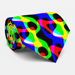 colourful bright tiled pattern  tie
