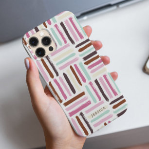Colourful Brush Strokes Personalized iPhone 15 Pro Max Case