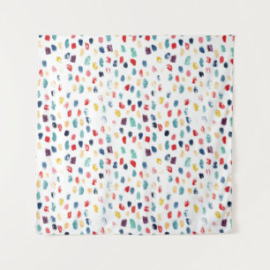 Colourful Brush Strokes: Watercolor Seamless. Tapestry