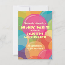 Colourful Bubble Birthday Party