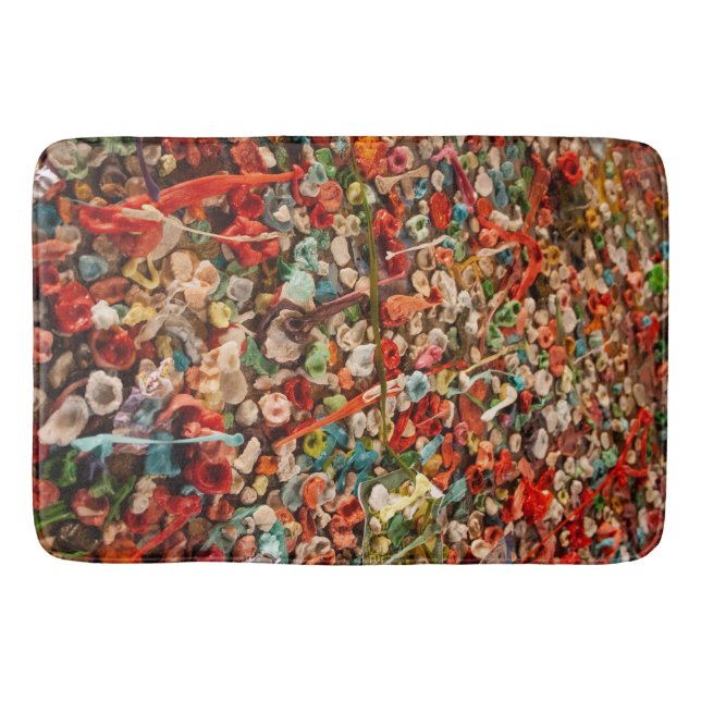 Colourful Bubble Gum  Bath Mat (Front)