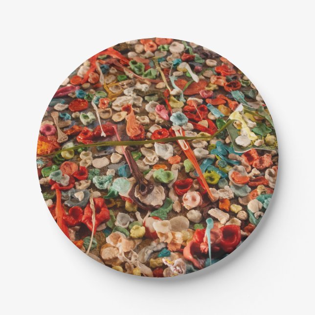 Colourful Bubble Gum Paper Plate (Front)