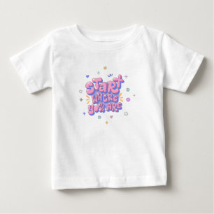Colourful Bubble Letter Quote Baby T-Shirt
