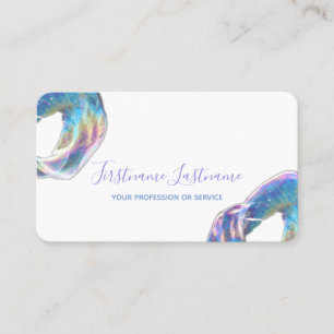 Colourful bubbles birthday planner and party busin business card