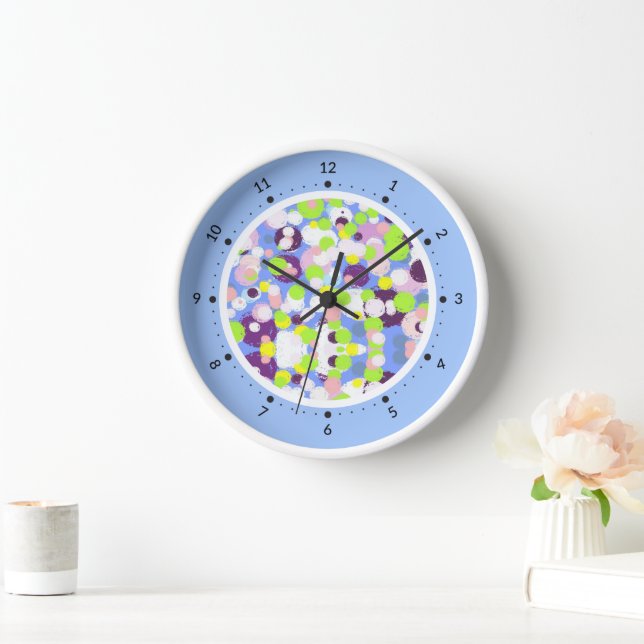 Colourful bubbles clock (Home)