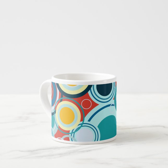 Colourful Bubbles Espresso Cup (Front Left)