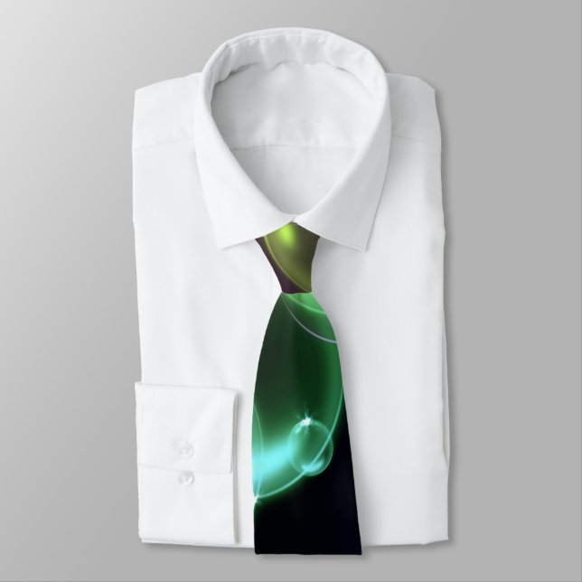 Colourful Bubbles On Black Tie (Tied)