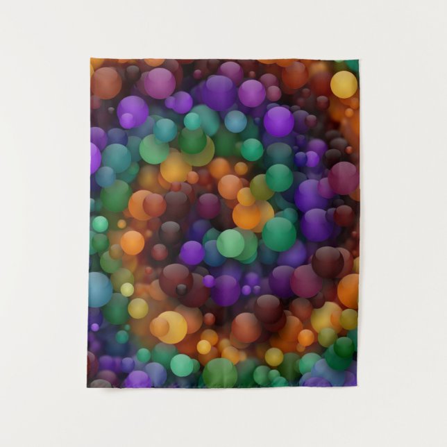 Colourful Bubbles  Tapestry (Front)