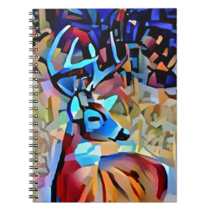 Colourful Buck Deer Art Journal Notebook