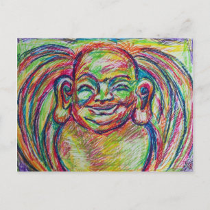 Colourful Buddha Postcard