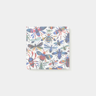 Colourful Bugs Whimsical Insects Art Post-it Notes