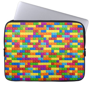 Colourful Building Block Pattern Laptop Sleeve