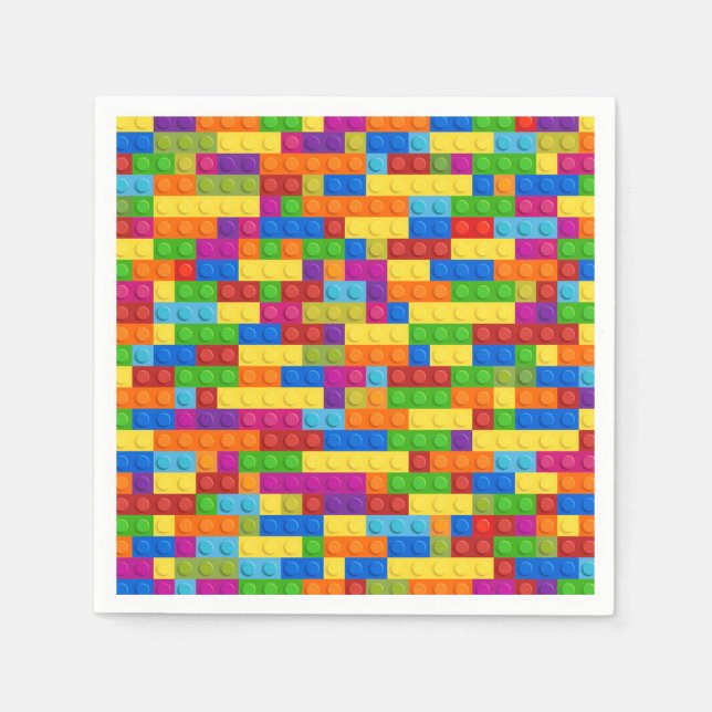 Colourful Building Block Pattern Napkin (Front)