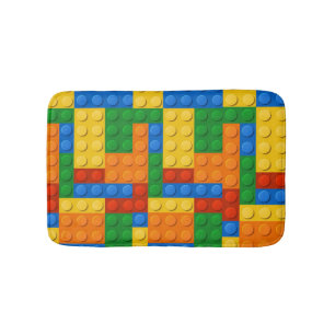 Colourful Building Blocks Bath Mat