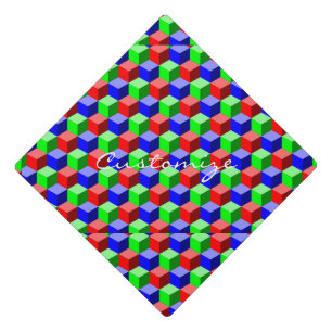 Colourful Building Blocks Thunder_Cove 3-D Graduation Cap Topper