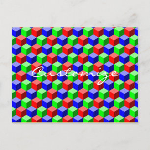 Colourful Building Blocks Thunder_Cove 3-D Postcard