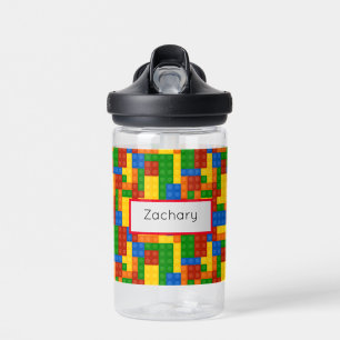 Colourful Building Bricks Kids Water Bottle