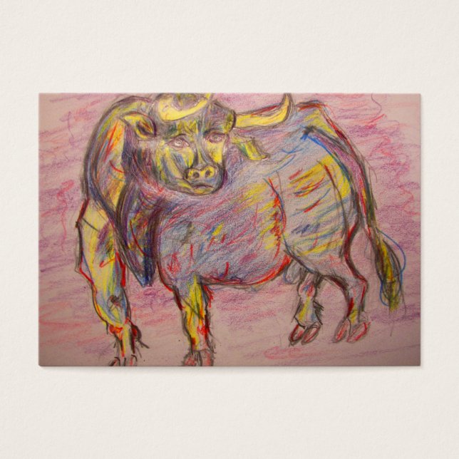 colourful bull (Front)