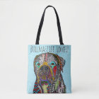 Colourful Bullmastiff Lover Tote Bag