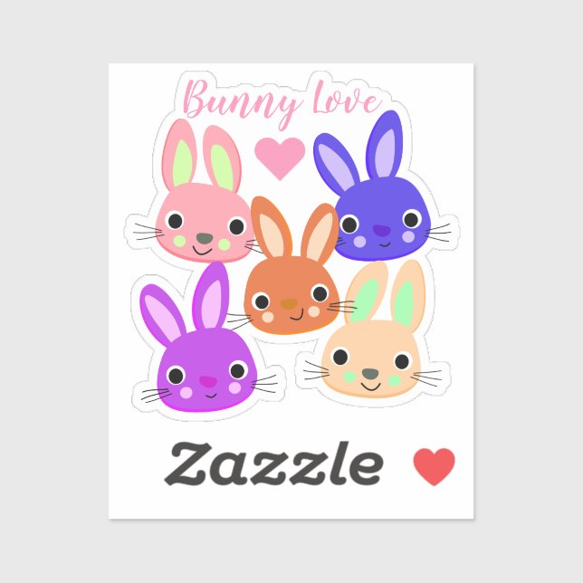 Colourful Bunnies Easter (Sheet)
